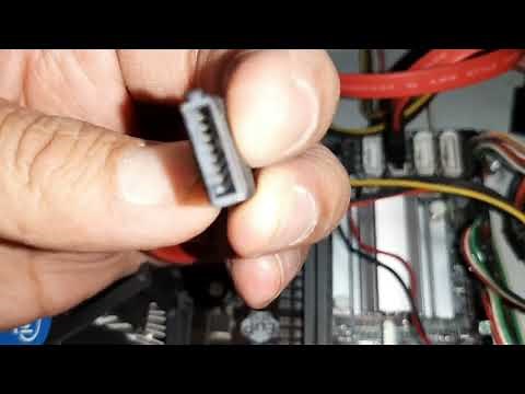 How to connect SATA cables to the hard drive and which port goes to the motherboard