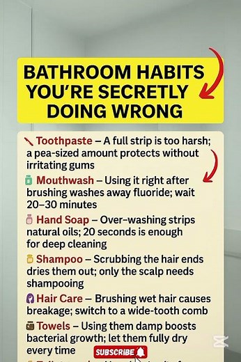 Bathroom Habits You’re Secretly Doing Wrong (Stop These Today!)