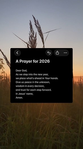 Here's a prayer for the year ahead❤️ We’re trusting God with 2026. | KSBJ