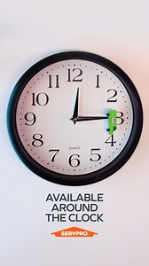 4.3K views · 40 reactions | Disasters don’t clock out — and neither does SERVPRO. Your local SERVPRO franchise is available 24/7/365. 﫡 | SERVPRO | Facebook