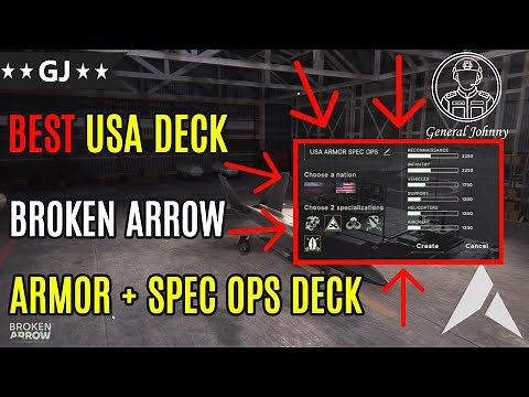BEST US Deck(1.0.09)| BROKEN ARROW (US): Master the ICONIC US DECK| ARMOR SPECIAL FORCES