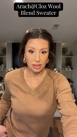 Arach&Cloz Wool Blend Sweater🤎😍 Long sleeve trendy sweater perfect for summer, spring and suits a variety of everyday activities such as dating, travel, shopping, vacation, casual outings, business, daily routine. @arachcloz_official #arachcloz_official #dealsforyoudays #ttshopfinds