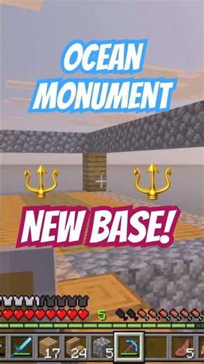 Ocean Monument Base Build (Minecraft) #minecraft #gaming