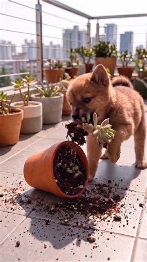 아득한 봄날, 나의 예쁜 폭풍우(강아지)들 Naughty puppies who turned the house upside down 💛 | A distant spring memory