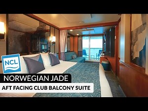 Norwegian Jade | Aft Facing Club Balcony Suite Full Walkthrough Tour | 2024 | 4K