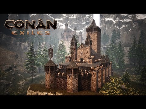 CONAN EXILES building - functional castle DLC: PEOPLE OF THE DRAGON [timelapse]