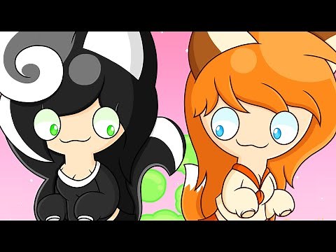 🦨Skunk Girl🖤 and 🦊Fox Girl🧡