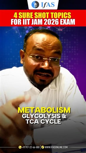 Biochemistry | 4 Sure Shot Topics | IIT JAM 2026 | IFAS