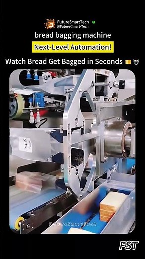 Next-Level Automation! Watch Bread Get Bagged in Seconds 🍞🤖