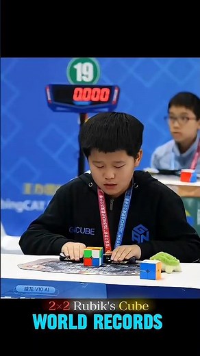 World Fastest 2x2 Cube Solvers 🤯 | Speed That Breaks Records ⚡#shorts #rubikscube