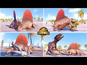 Dimetrodon All Perfect Animations & Interactions 🦖 Jurassic World Evolution 2 Dominion DLC Pack