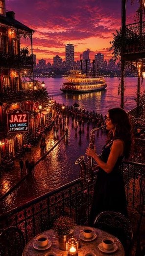 New Orleans Jazz 🎷🌆 | French Quarter Evening | Jazz Around the World