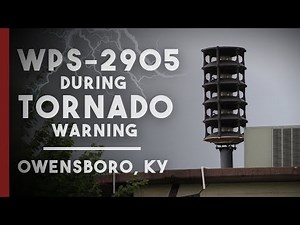 Whelen WPS-2905 | Attack/Wail & Voice | Owensboro, KY | TORNADO WARNING 5/31/18