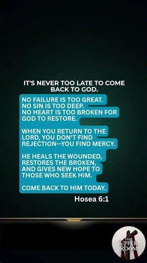 COME BACK TO GOD TODAY! ❤️🔥