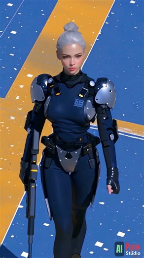 Augmented Human: White Fox by AIPunkStudio | AIPunkStudio