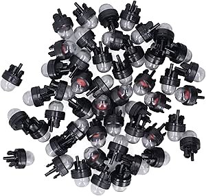 Longzhuo Carburetor Primer Bulbs, 50 Pack Chainsaw Primer Bulb Kit, Chainsaw Trimmers Rubber Hand Pump Supplies Replacement for 188-512 188-512-1 FS36 FS40 FS44 125B 125BX 224242 22583400 P3314