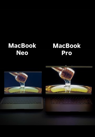 MacBook Neo vs MacBook Pro Display Quality Comparison