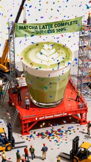 1.8K views | When construction workers build… a Matcha Latte!? ✨ | Awesome Stuff 365 | Facebook