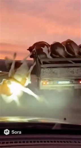 🚨 Shocking Accident: Truck Carrying Cows Overturns on the Highway! 🐄💥