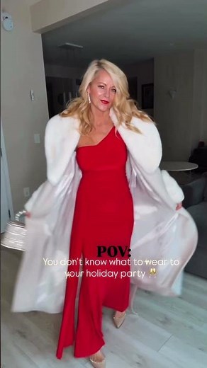 Red dress holiday looks you'll actually wear 💃🏽 #holidayparty #ootd #festive