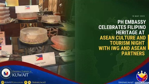13K views · 54 reactions | The Philippine Embassy in Kuwait participated in ASEAN Night 2025, organized with the ASEAN Committee in Kuwait and the International Women’s Group (IWG). The Embassy showcased Filipino heritage through native delicacies, traditional textiles, and a choral rendition of the kundiman “Aling Pag-ibig Pa?” | Philippine Embassy in Kuwait | Facebook