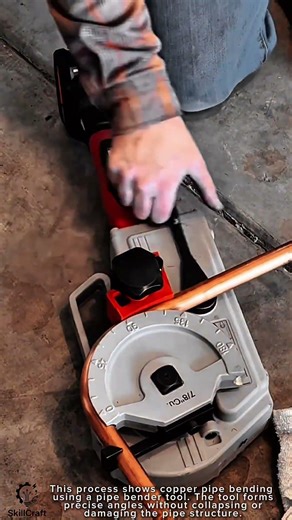 Copper Pipe Bending Work Tool Using Pipe Bender Tool #worktool