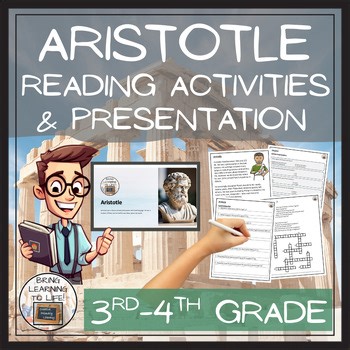 Aristotle Close Reading Passage & Comprehension Activities | 3rd–4th Grade