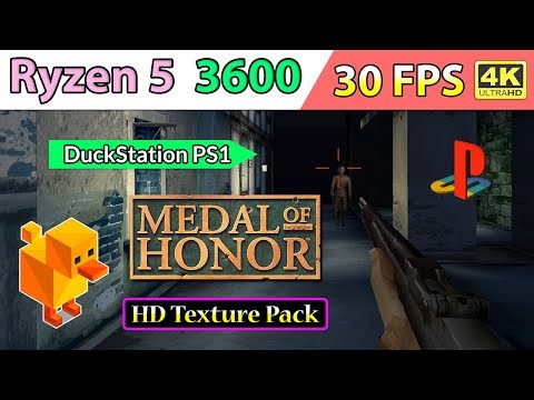 Medal of Honor (1999) - HD Texture Pack • 30 FPS • 4K - DuckStation PS1 | Ryzen 5 3600