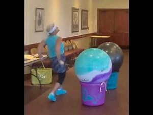 Move to some good music with cardio drumming! Here is 3 minutes from a 1-hour class!