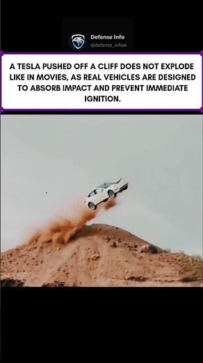Tesla pushed off a cliff: real crash vs movie myths