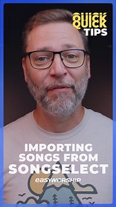 Want to lead worship with the latest songs but can’t find the lyrics in EasyWorship? We’ve got you covered! Just go to the Songs tab → click SongSelect → log in → search and Import your song. Whether it’s in the Top 100 or a deep cut, you’ll find it fast. Worship set = ready 🙌 #easyworship #quicktips #presentationsoftware #motionsgraphics | EasyWorship