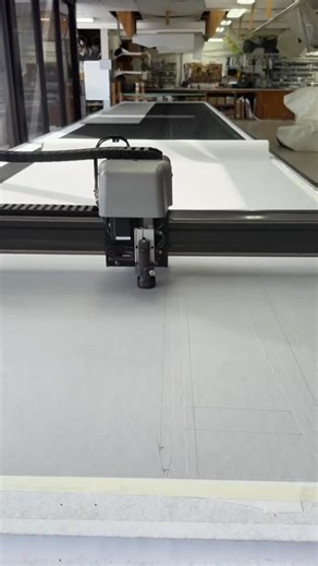 Sailmaking in motion: bringing performance to life. First the pen draws, then the knife cuts. Swift and smooth, the plotter head moves with precision. 🎥 @tha_carter_c | @quantum_sails_san_diego #quantumsails #sailmaking #saildesign | Quantum Sails