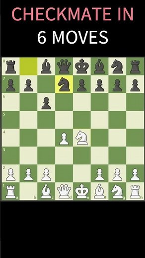 How to Checkmate in 6 Moves 😳😜😎🖖