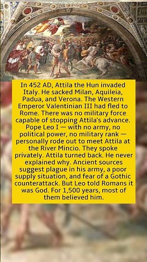 He Saved the Western Roman Empire From Attila. The Pope Did It With Words. No Army Needed