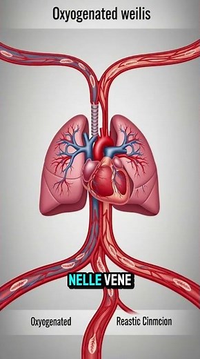 Pulmonary veins: the human body's exception! 🫀 #animation