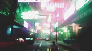 bokeh city lights blurred background effect