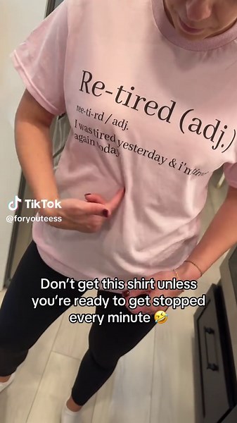 Funny Re-tired Definition T-Shirt for Everyday Humor