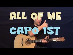 All Of Me (John Legend) Easy Strum Fingerstyle Guitar Lesson - How To Play Tutorial