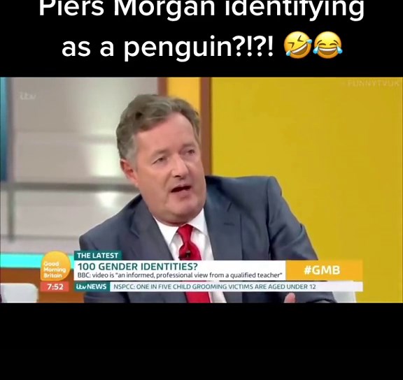Piers Morgan Identifies as a Penguin in Hilarious Moment