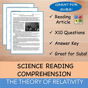 Theory of Relativity - Reading Passage x 10 Questions - 100% EDITABLE