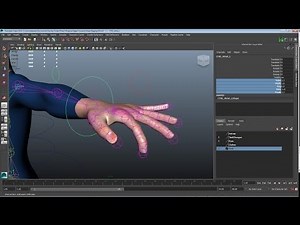Maya Rigging 6: Custom attributes and Set Driven Keys for finger curls.