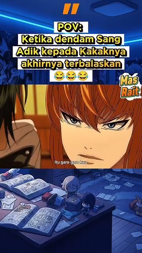 Gimana gak gedek adiknya liat kelakuan kakaknya yg abnormal🗿 #anime #animeterbaru #animelucu #wibu #otaku | Mas Rait Asmr AI