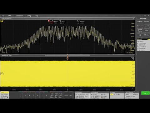 Analyzing Turn on Behavior of a Spread Spectrum Clock with Spectrum View