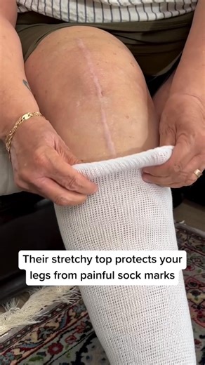 🔥 Tired of Socks That Are Just TOO Tight? 🔥 Comfisox Non-Binding Socks stretch up to 30 inches, that's 10x more than regular socks! Benefits of Comfisox: ✅ A Sock for Every Calf Size: Comfisox embrace all leg sizes with a gentle, secure fit that won't cut off your circulation. ✅ Easy On/ Easy Off: Comfisox slide on and off with ease, so you never have to struggle when putting on socks! ✅ No more sock marks: Comfisox gently hug your calves, promoting healthy circulation and leaving your skin ma