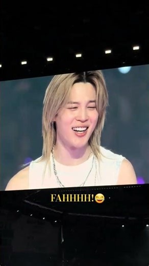 Jimin 😂 CTTO:📸 #bangtansonyeondan #bts #jimin #btsjimin #concert #shorts