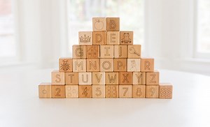 Deluxe Maple ABC 123 Wooden Picture Blocks: Heirloom Baby Toy - Etsy