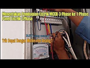 Menentukan Pembagian Jaringan Listrik 3 Phase RST || Pada Panel Listrik MCCB 3Phase to MCB 1Phase