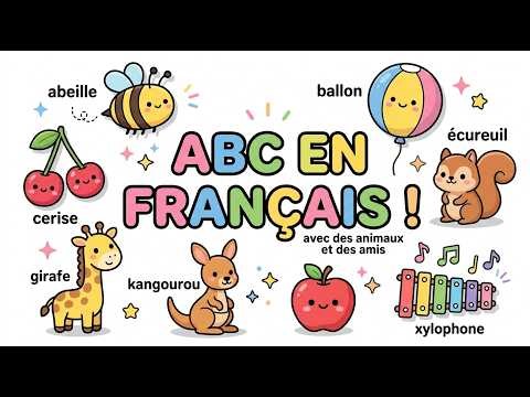 ABC en Français 🎵 | L’Alphabet avec des Animaux et Amis | Chanson pour Enfants