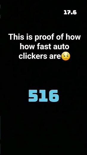proof of how fast auto clickers are😄