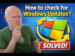 How to check for Windows Updates? SOLVED
